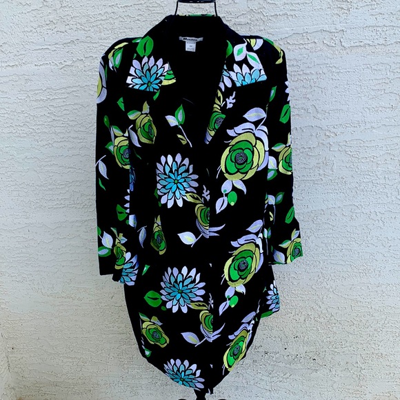 Nygard Collection Floral  Embroidered Jacket - Picture 1 of 10